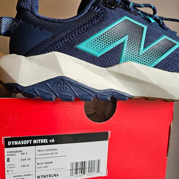 New! New Balance DynaSoft v6 trail run shoe, womens size 8 - Picture 6 of 7